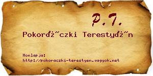 Pokoráczki Terestyén névjegykártya